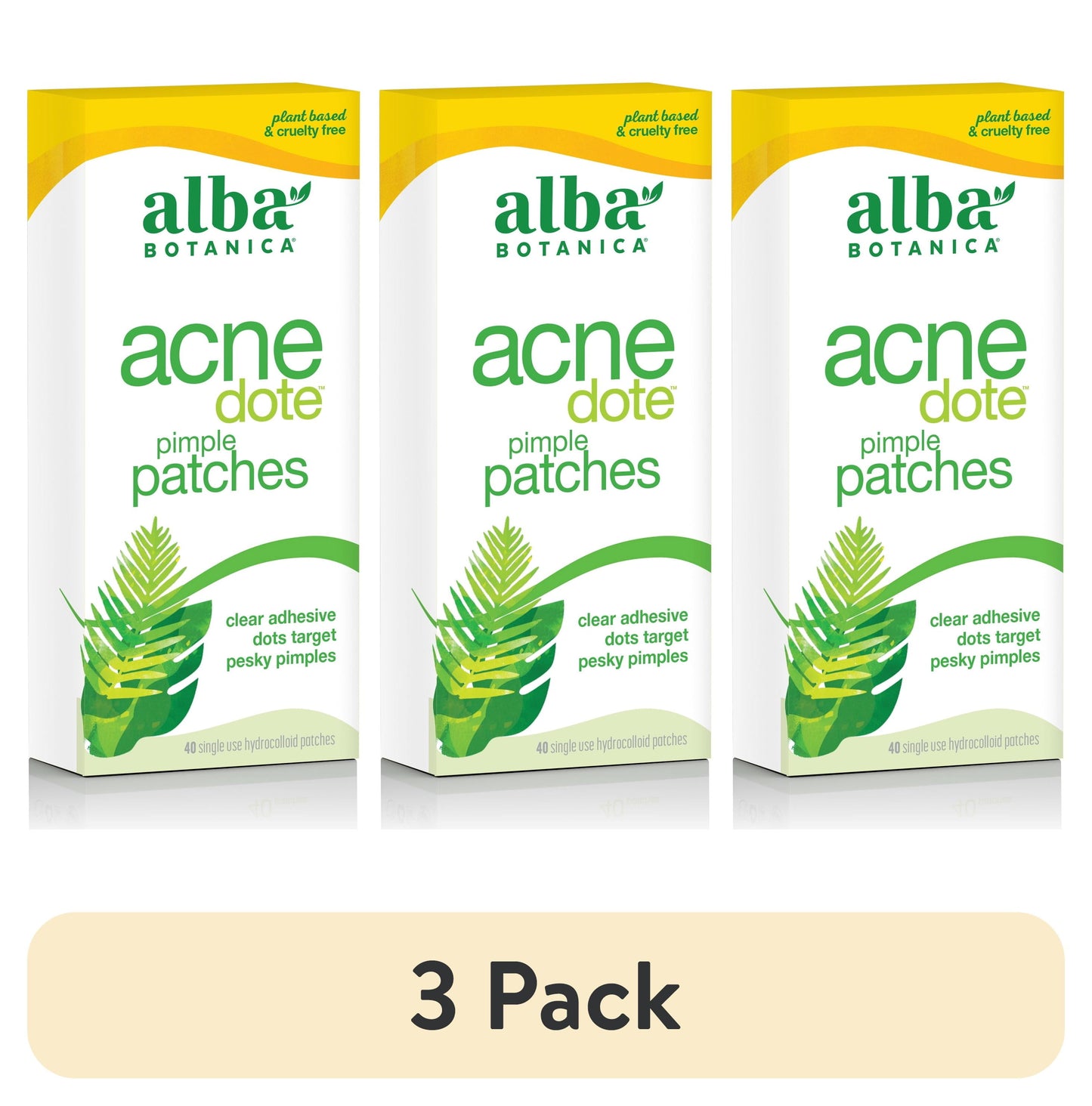 (3 Pack)  Acnedote Pimple Patches, 40 Count